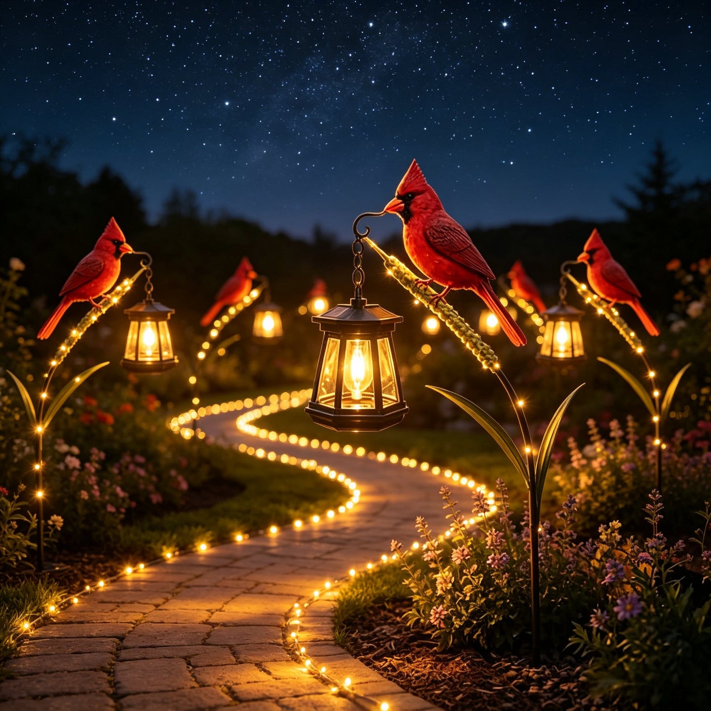 🐦 Cardinal Solar Light - A Beautiful Garden Light That Feels Full of Life