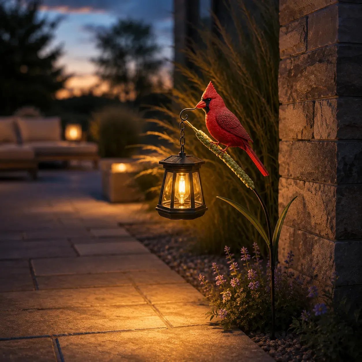 🐦 Cardinal Solar Light - A Beautiful Garden Light That Feels Full of Life