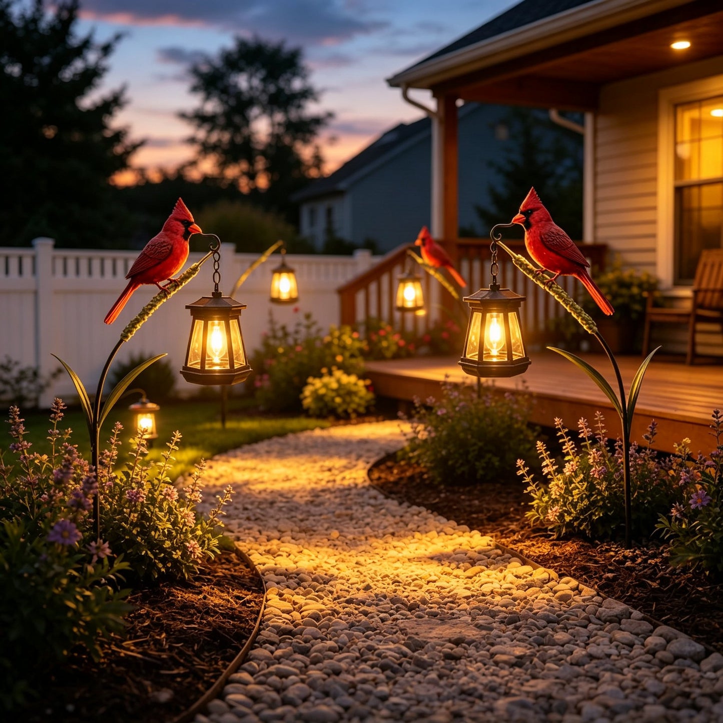 🐦 Cardinal Solar Light - A Beautiful Garden Light That Feels Full of Life