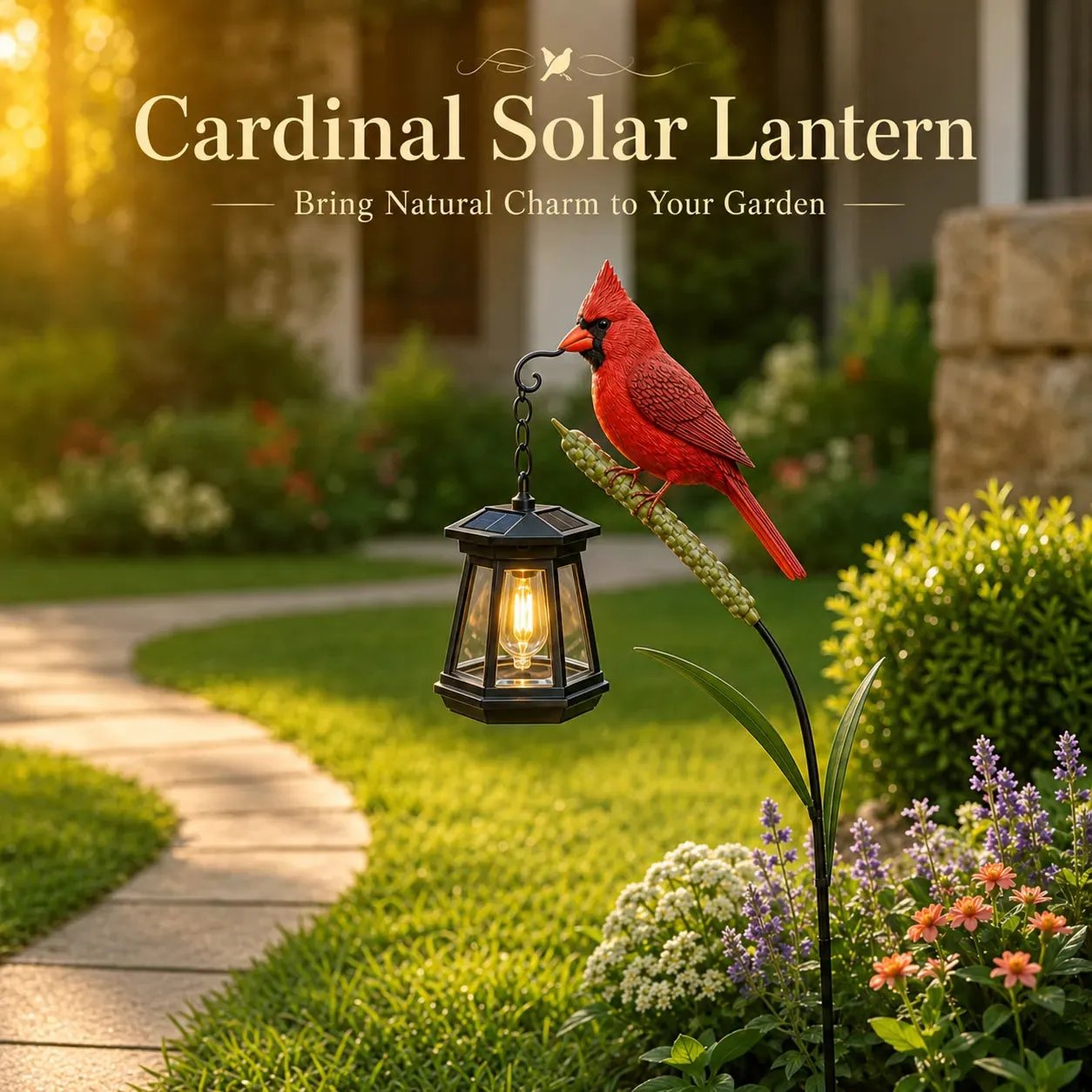 🐦 Cardinal Solar Light - A Beautiful Garden Light That Feels Full of Life